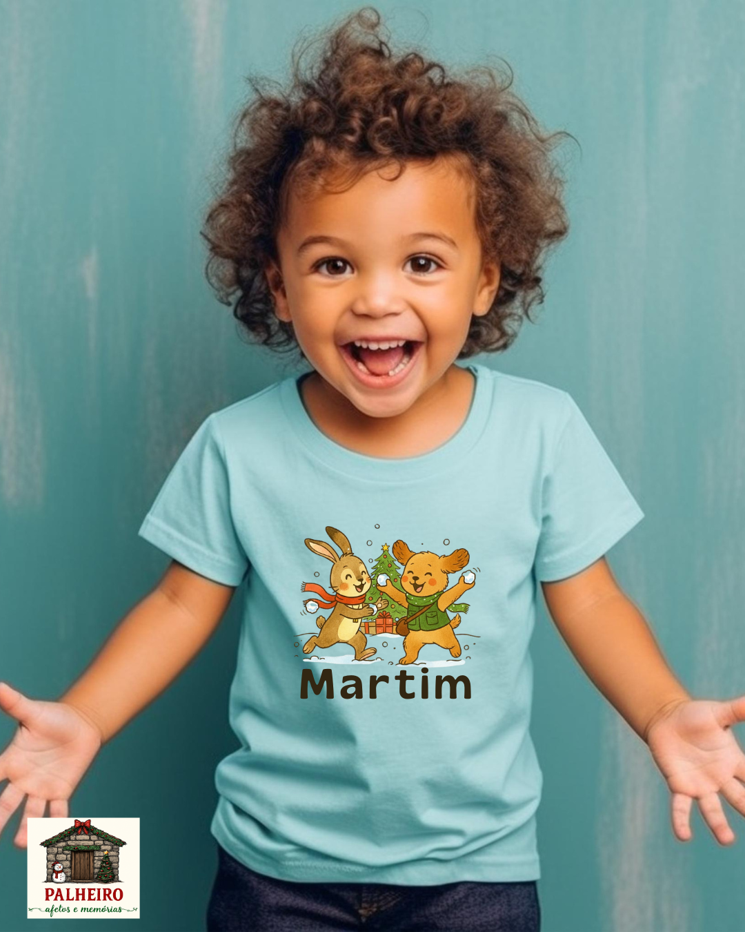 Nando e Luca - Brincadeira na neve- Turma do Palheiro