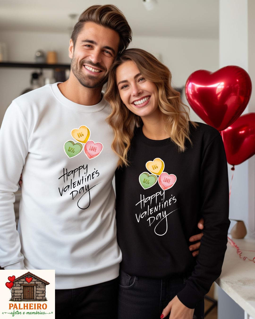 T-shirt - Dia dos Namorados - Happy Valentine's Day