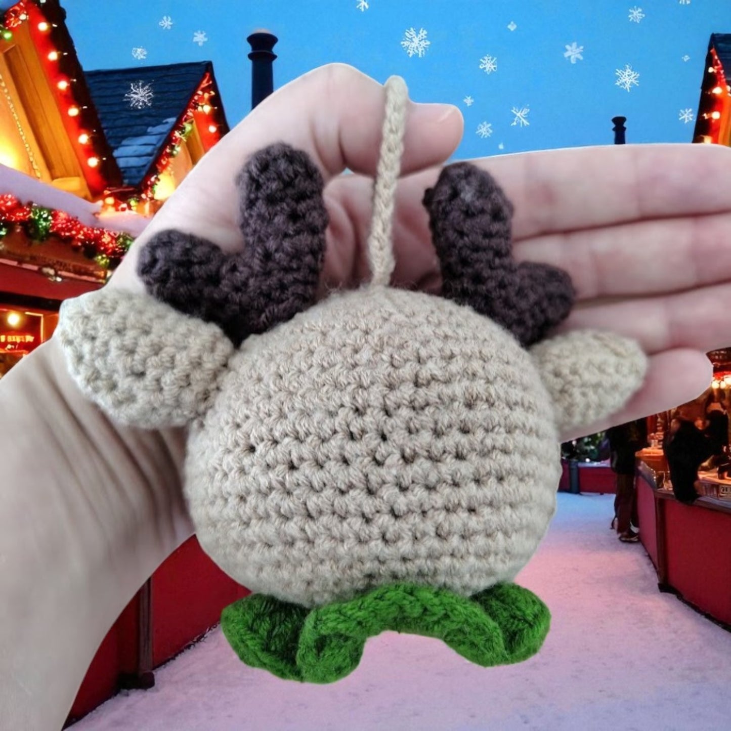 Bolinha de Natal - Rena (10 cm)