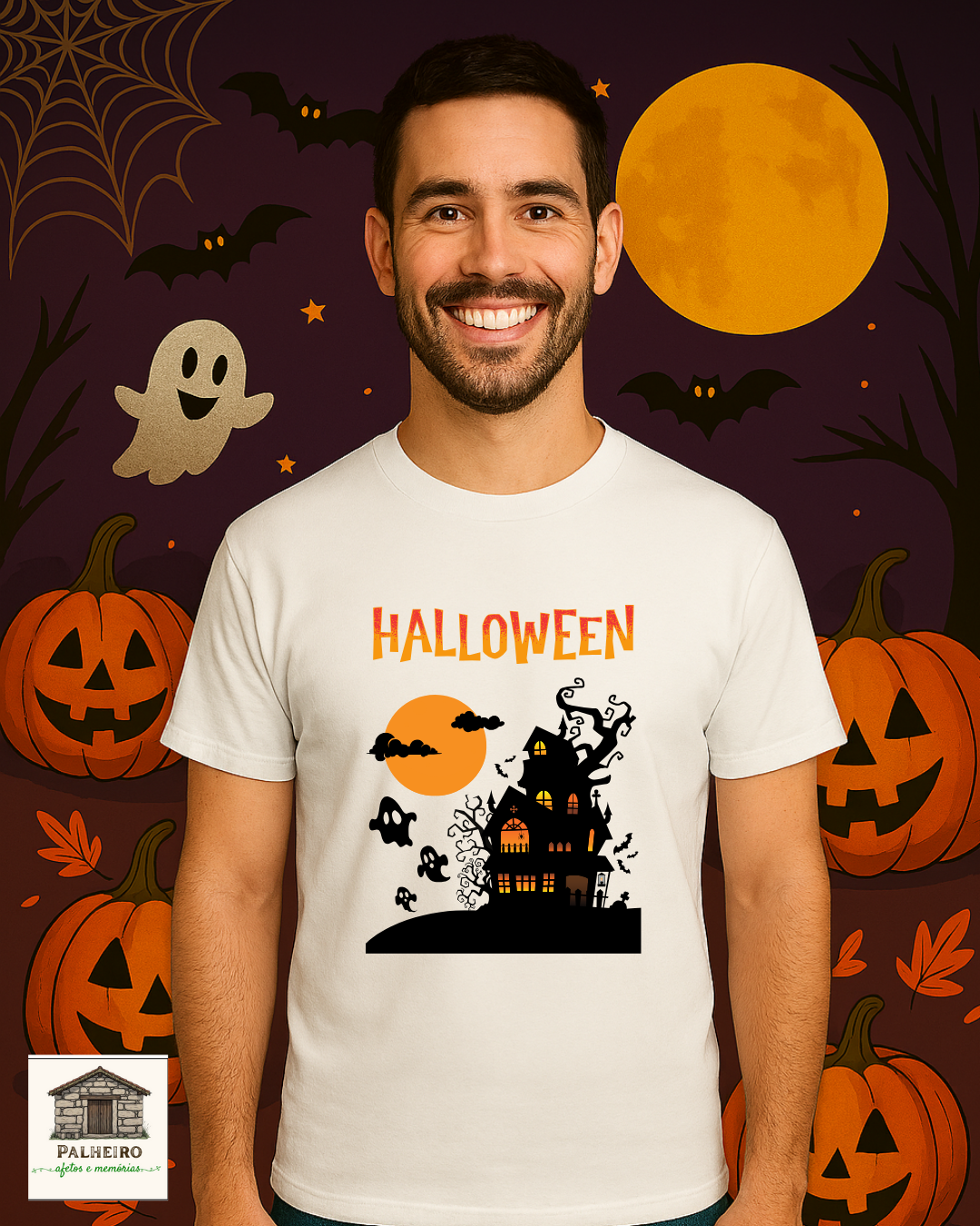 T-shirt - Halloween - Casa Assombrada