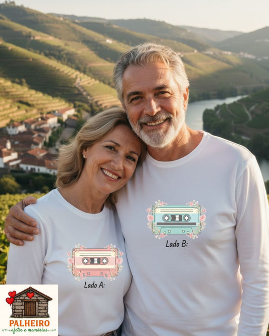 T-shirt - Dia dos Namorados - Lado A e Lado B