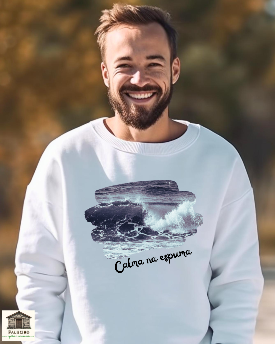 T-shirt - Natureza - Calma na espuma