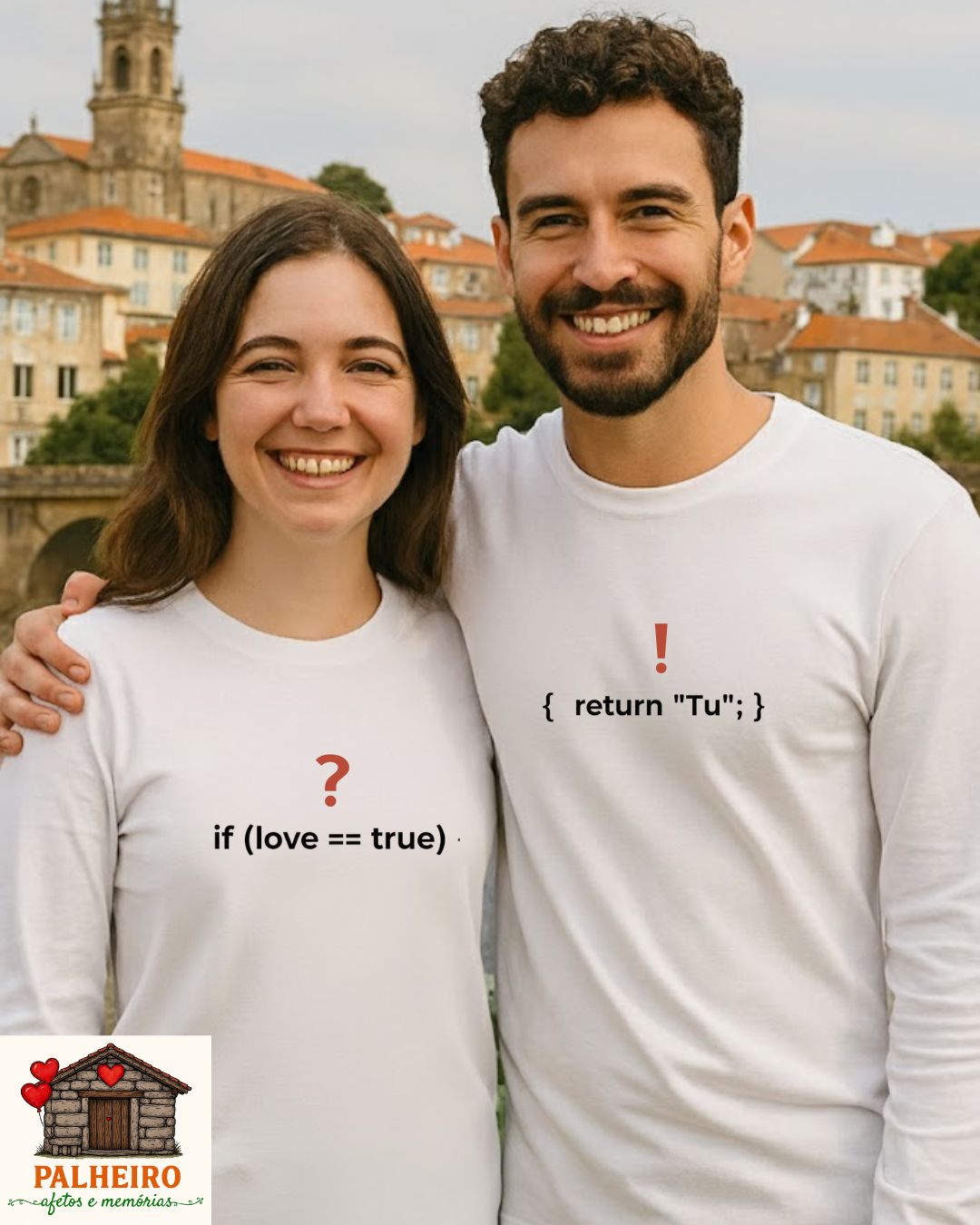 T-shirt - Dia dos Namorados - Lógica e emoção