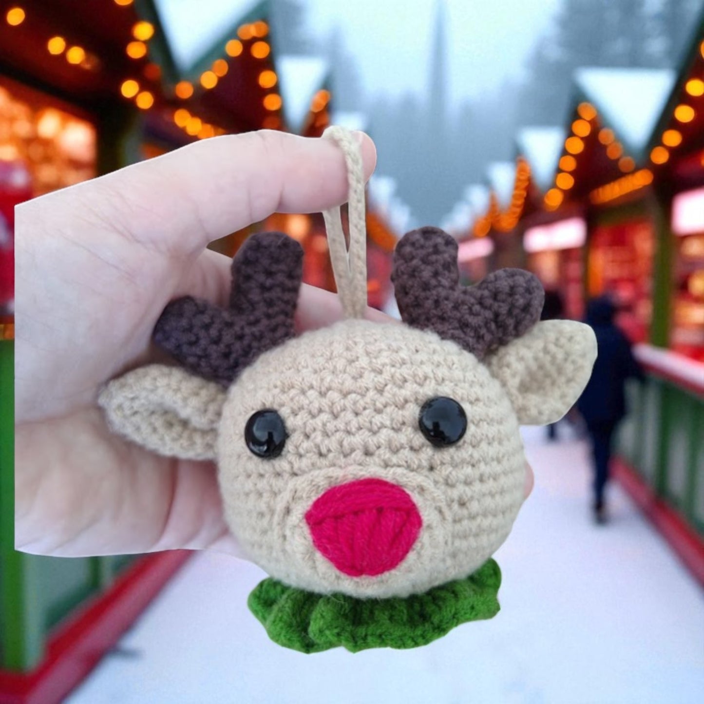 Bolinha de Natal - Rena (10 cm)