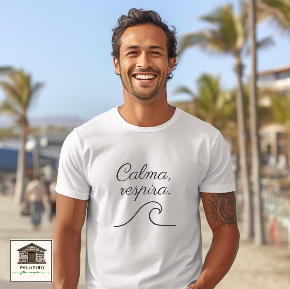 T-shirt - Raízes - Calma, respira
