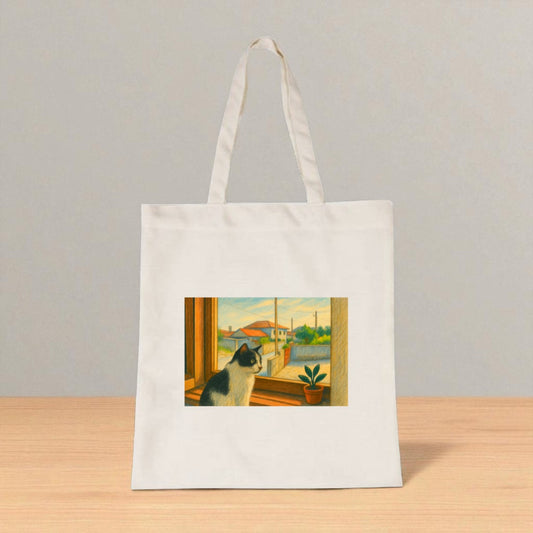 Tote bag - Gato na janela